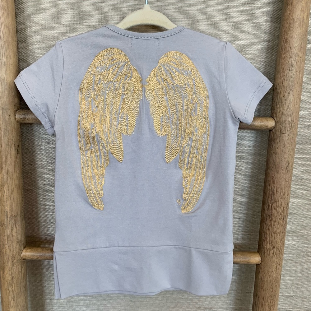 Carbon Soldier Tee w/ Gold Wing embroidery 18-24m